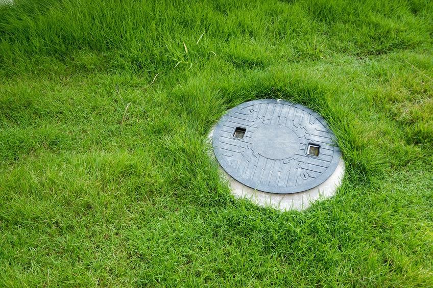 drain hole grass